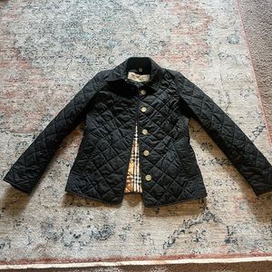 Size small Burberry coat with coat bag